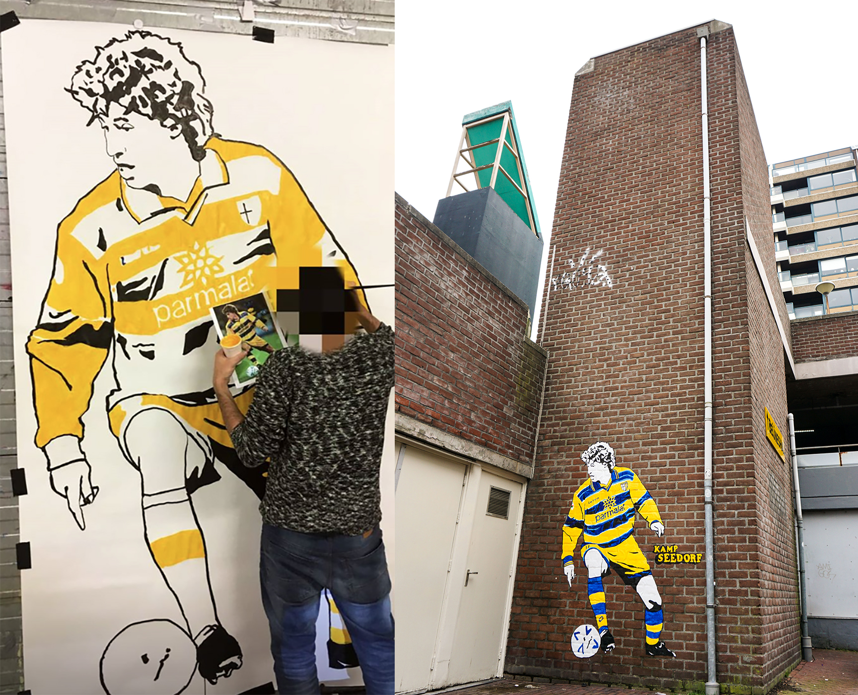 Iconic Crespo on Haarlem wall | Parma Fans Worldwide